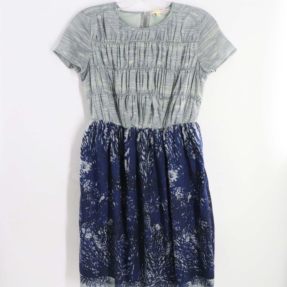 Mimi & Daphne Blue Ruched Dress